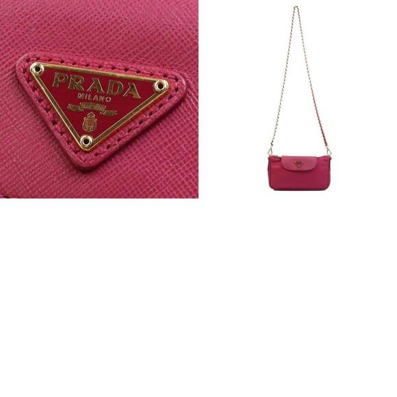 PRADA Red Leather Shoulder Bag - Picture 5 of 5